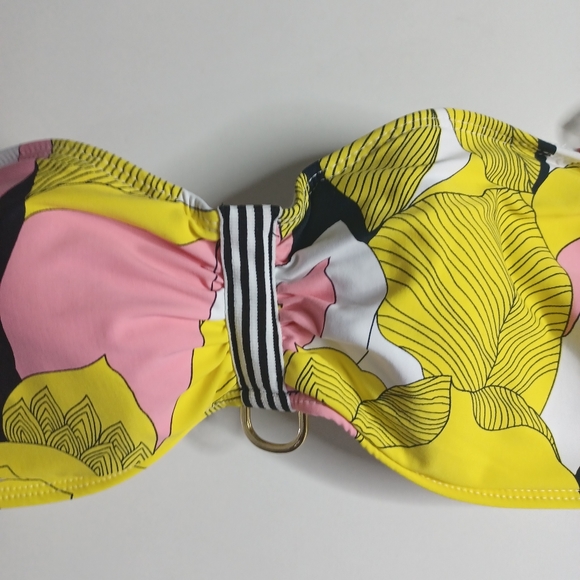 Stutio Anne Cole Ringer Fem Floral Bandeau Bikini Top - Picture 3 of 8
